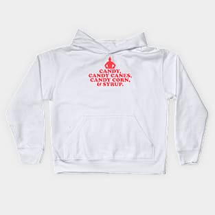 Elf Quote - Food Groups (Red) Kids Hoodie